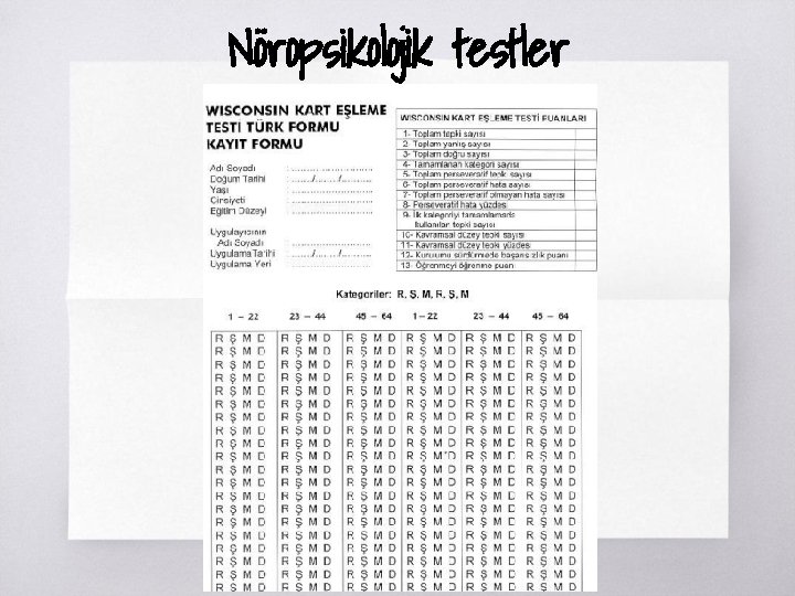 Nöropsikolojik testler 