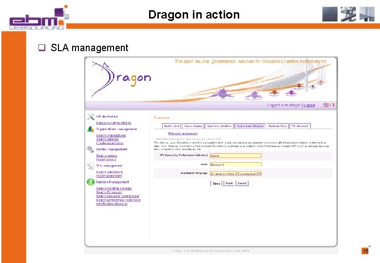 Dragon in action q SLA management 15 