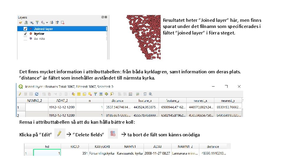 Resultatet heter ”Joined layer” här, men finns sparat under det filnamn som specificerades i