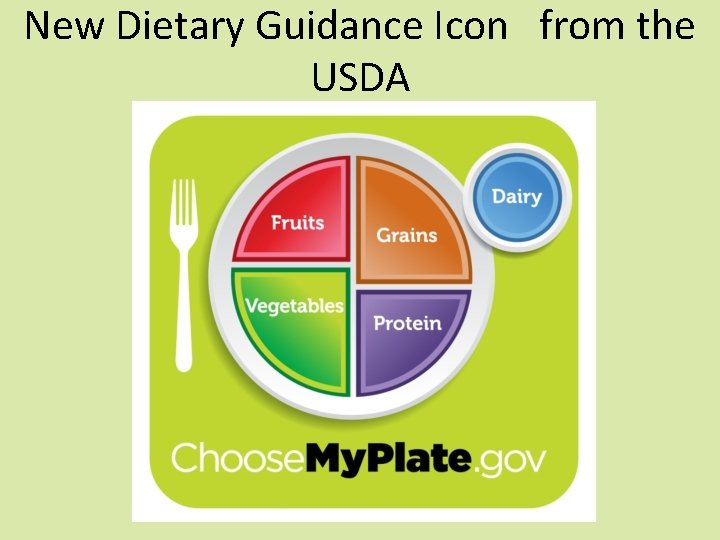 New Dietary Guidance Icon from the USDA 