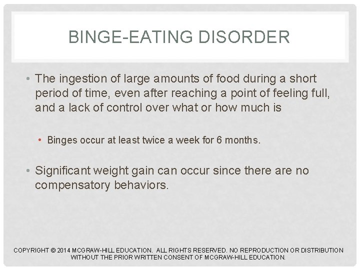 FEEDING AND EATING DISORDERS ELIMINATION DISORDERS SLEEPWAKE DISORDERS
