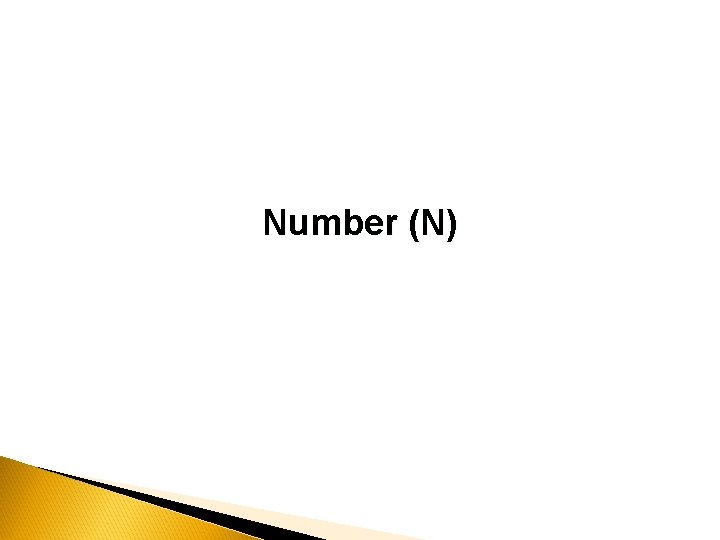 Number (N) 