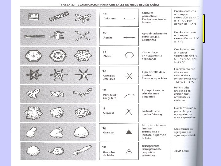 HIELO FORMAS DE CRISTALIZACIÓN 