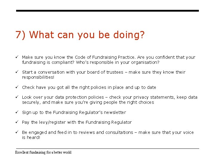 7) What can you be doing? ü Make sure you know the Code of 7) What can you be doing? ü Make sure you know the Code of