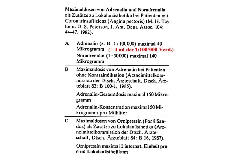 (= 4 ml der 1: 100‘ 000 Verd. ) 