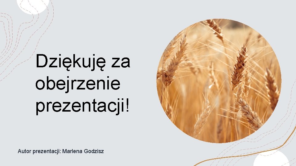 Dziękuję za obejrzenie prezentacji! Autor prezentacji: Marlena Godzisz 