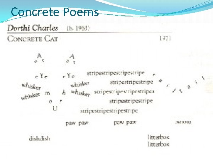 Concrete Poems Concrete Poems