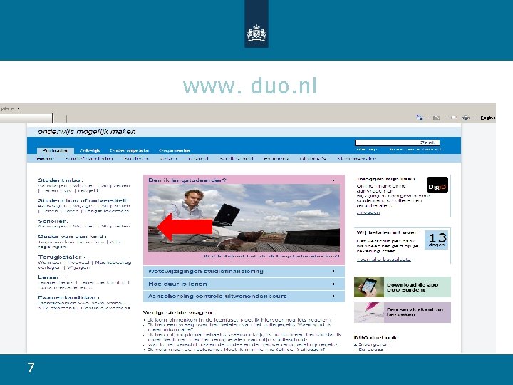 www. duo. nl 7 