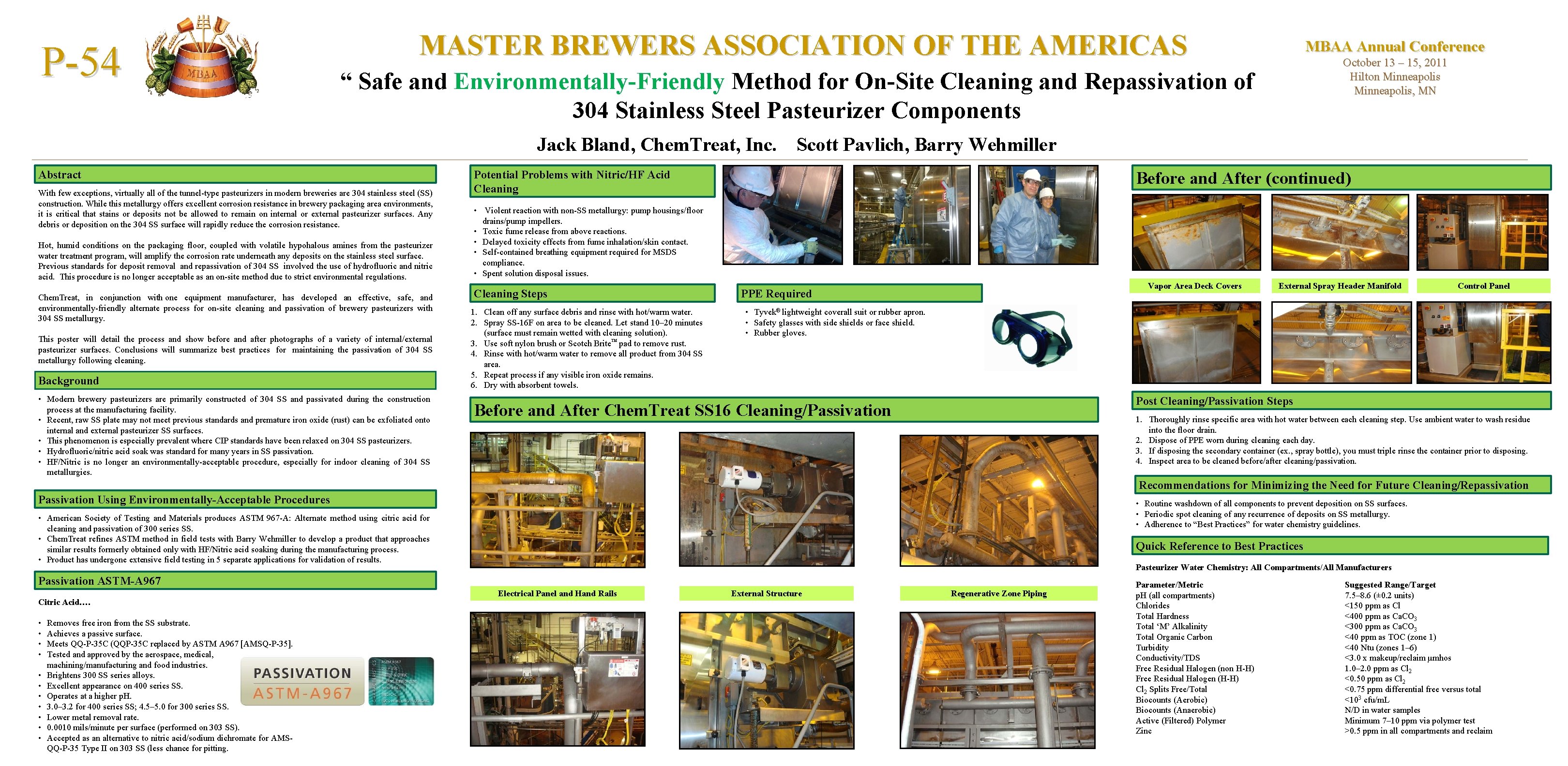 P-54 MASTER BREWERS ASSOCIATION OF THE AMERICAS MBAA Annual Conference October 13 – 15,
