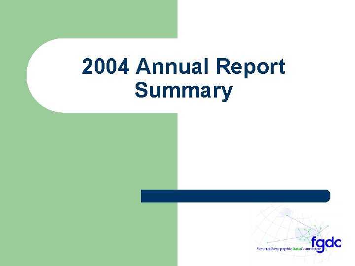 2004 Annual Report Summary 