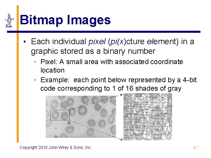 Bitmap Images ▪ Each individual pixel (pi(x)cture element) in a graphic stored as a