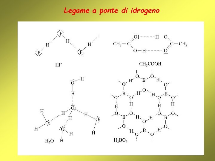 Legame a ponte di idrogeno 