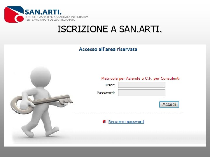 ISCRIZIONE A SAN. ARTI. 