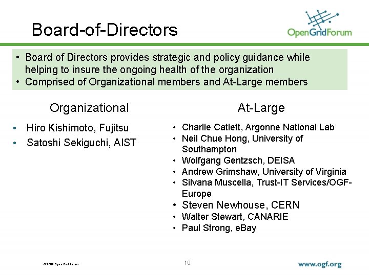 Board-of-Directors • Board of Directors provides strategic and policy guidance while helping to insure