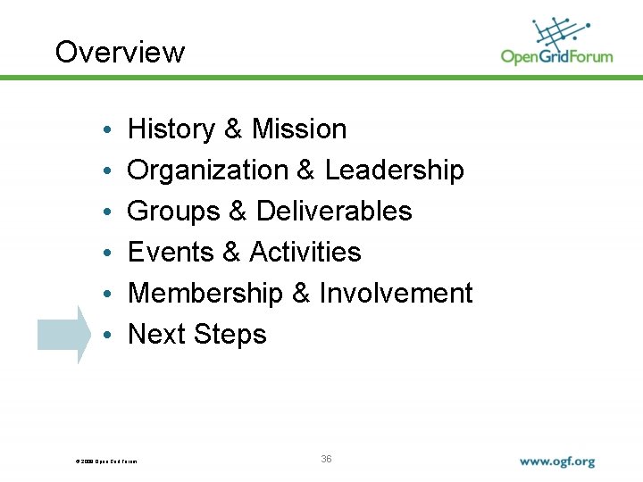 Overview • • • History & Mission Organization & Leadership Groups & Deliverables Events