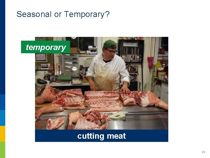 Seasonal or Temporary? temporary cutting meat 29 