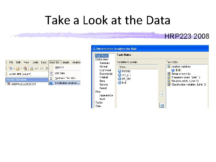 Take a Look at the Data HRP 223 2008 