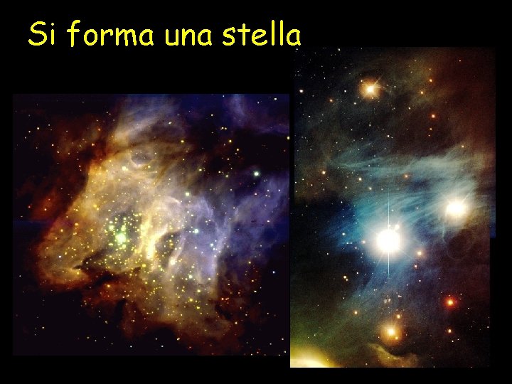 Si forma una stella 