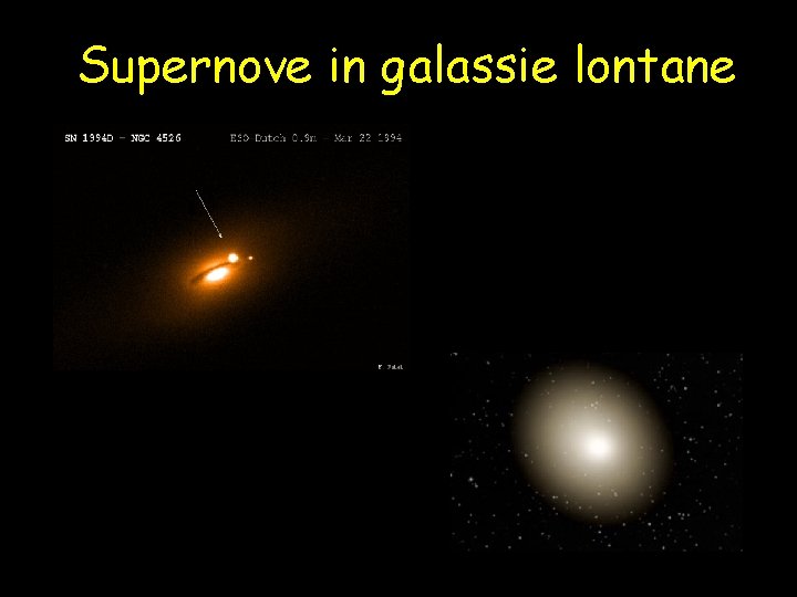 Supernove in galassie lontane 