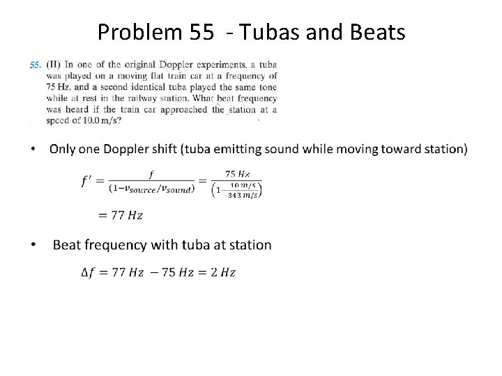 Problem 55 - Tubas and Beats • 