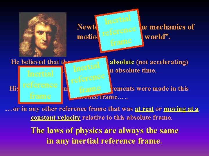 Inertial Newton clarified the mechanics of e c n e r e f e