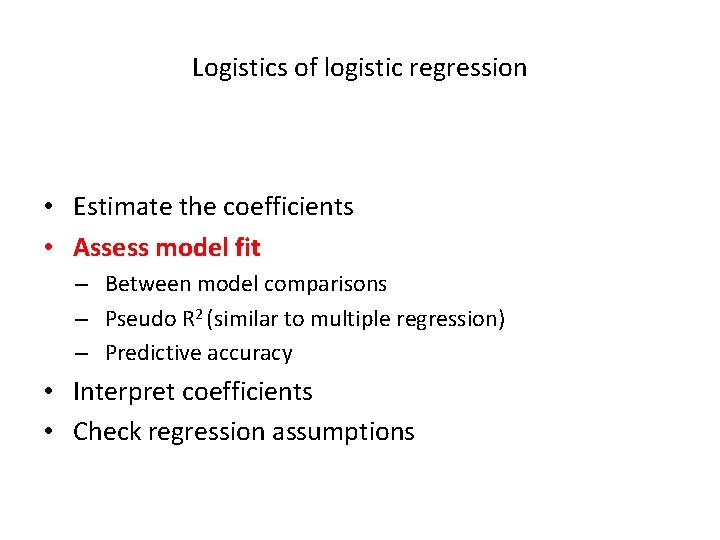 Gerrit Rooks Logistic Regression Analysis Gerrit Rooks 30 03 10