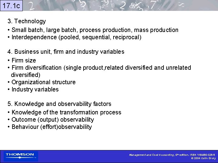 17. 1 c 3. Technology • Small batch, large batch, process production, mass production