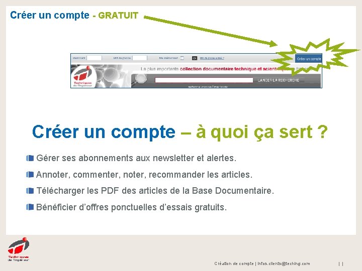 Crer un compte GRATUIT Crer un compte quoi