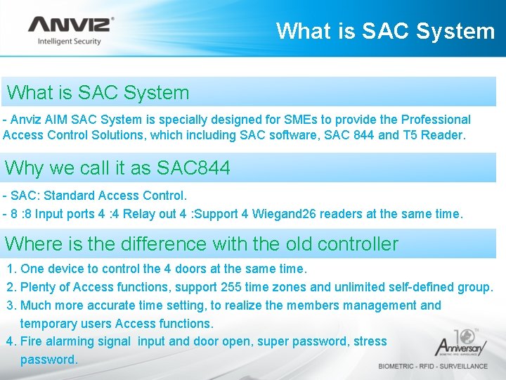What is SAC System - Anviz AIM SAC System is specially designed for SMEs