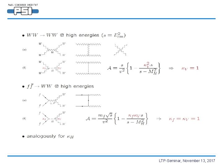 LTP-Seminar, November 13, 2017 