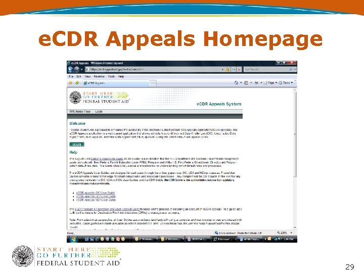 e. CDR Appeals Homepage 29 