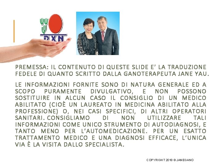 PREM ESSA : IL CONTENU TO DI QUESTE SLIDE E’ L A TR ADUZI