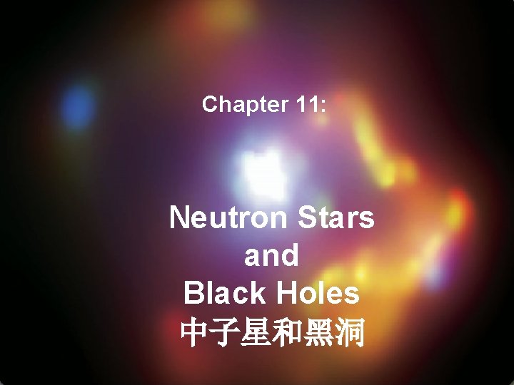 Chapter 11: Neutron Stars and Black Holes 中子星和黑洞 