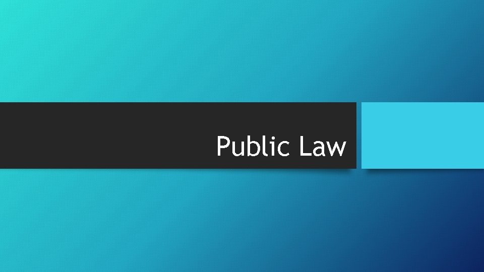Public Law 