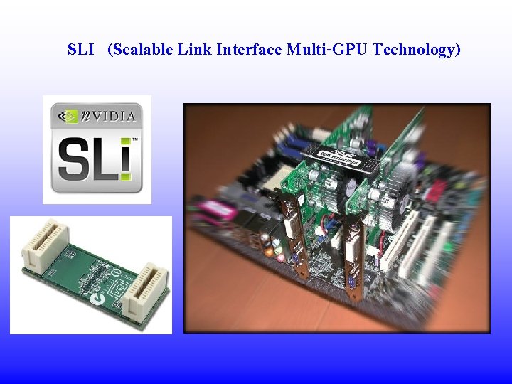 SLI (Scalable Link Interface Multi-GPU Technology) 