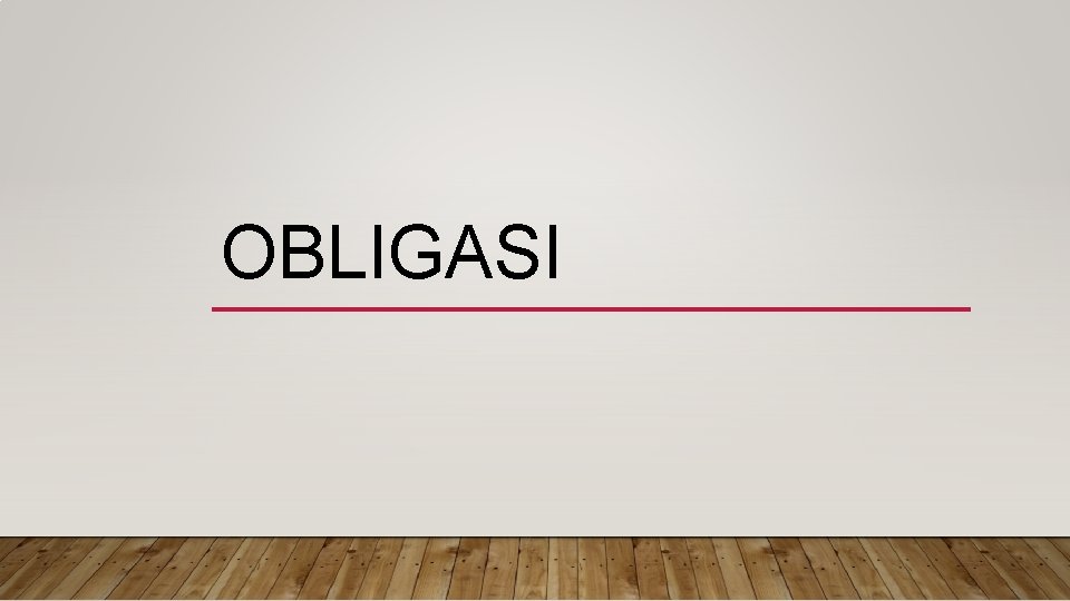 OBLIGASI 