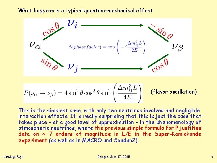 What happens is a typical quantum-mechanical effect: (flavor oscillation) This is the simplest case,