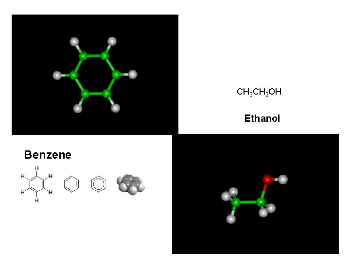 CH 3 CH 2 OH Ethanol Benzene 