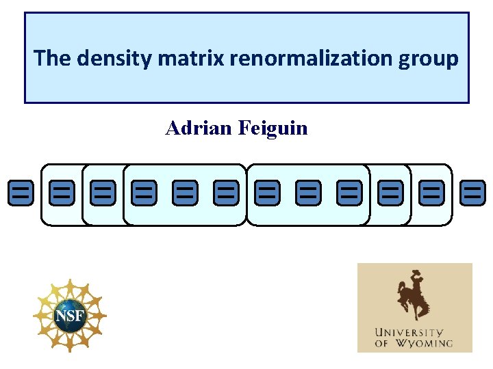 The density matrix renormalization group Adrian Feiguin 