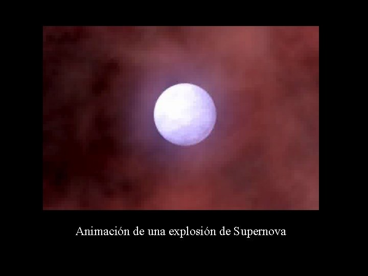 Animación de una explosión de Supernova 