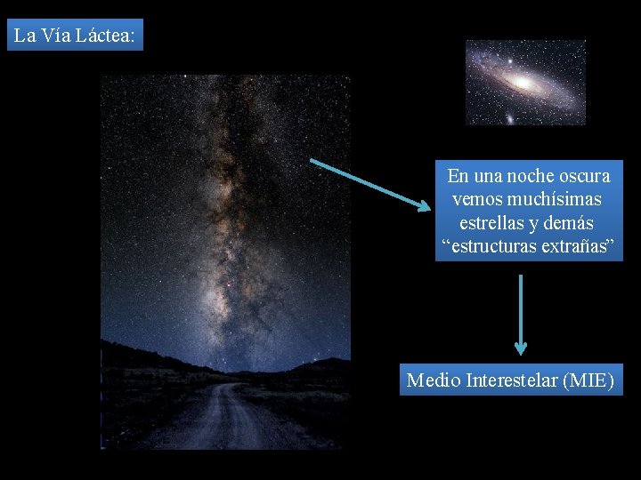 La Vía Láctea: En una noche oscura vemos muchísimas estrellas y demás “estructuras extrañas”