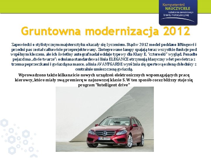 Gruntowna modernizacja 2012 Zapowiedzi o stylistycznym majstersztyku okazały się życzeniem. Stąd w 2012 model