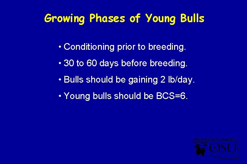 Why have a breeding season 1 To know