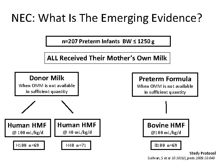 NEC: What Is The Emerging Evidence? n=207 Preterm Infants BW ≤ 1250 g ALL