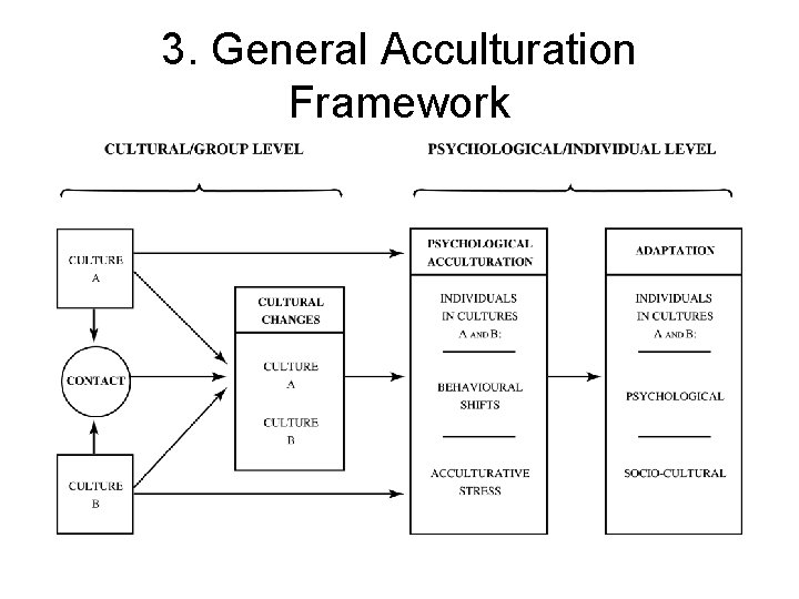 3. General Acculturation Framework 