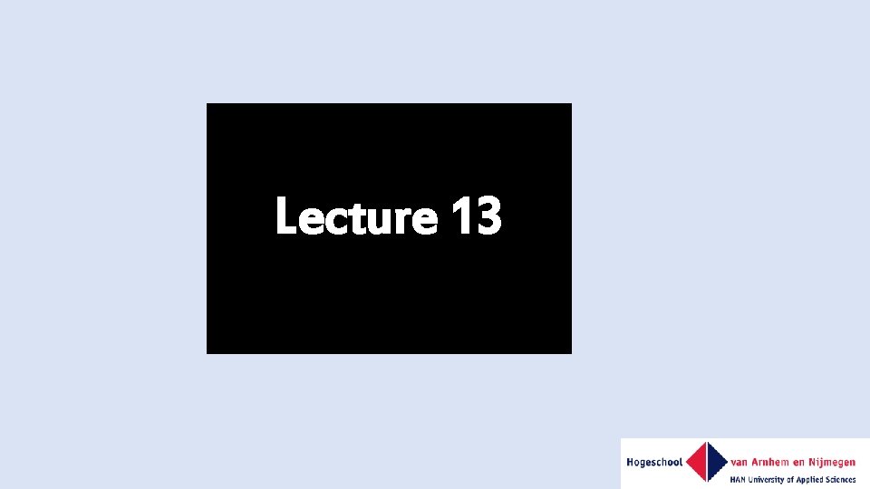 Lecture 13 