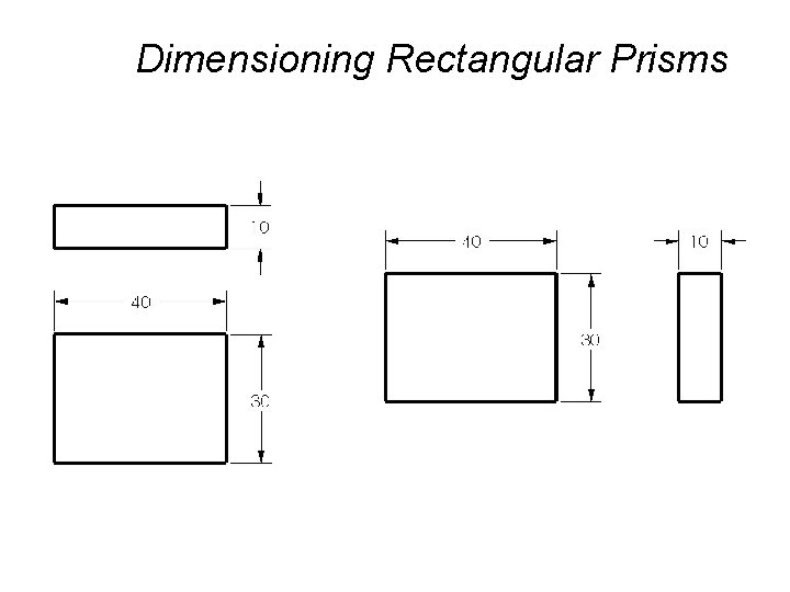 Dimensioning Rectangular Prisms 