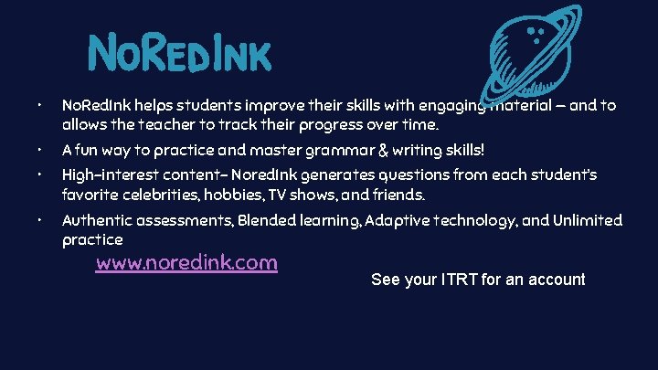 No. Red. Ink • No. Red. Ink helps students improve their skills with engaging