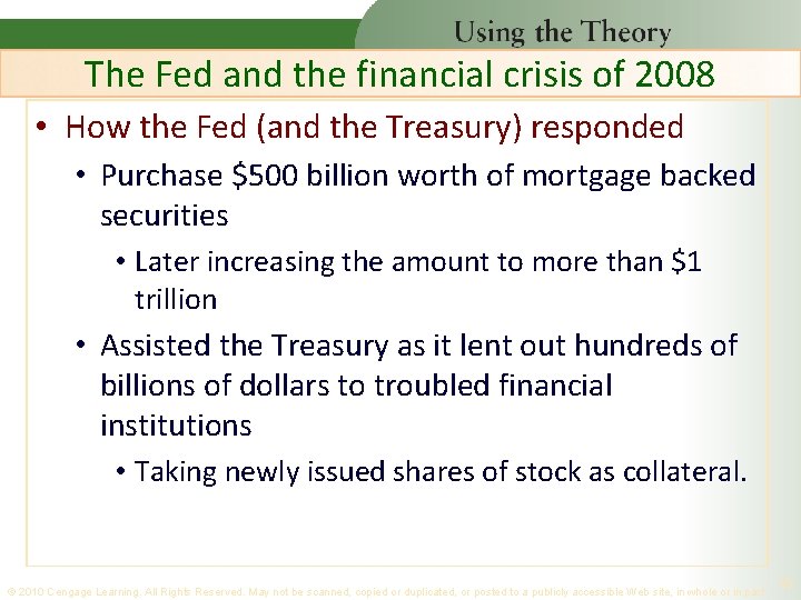 The Fed and the financial crisis of 2008 • How the Fed (and the