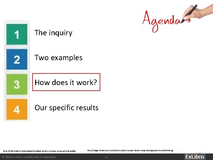 The inquiry Two examples How does it work? Our specific results https: //slidemodel. com/templates/animated-rainbow-business-powerpoint-template/